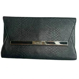 Guess Black Clutch/Crossbody with Gold Chain